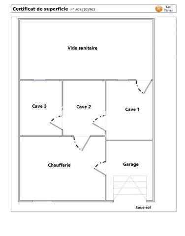 Maison 4 pièces avec jardin et sous-sol complet