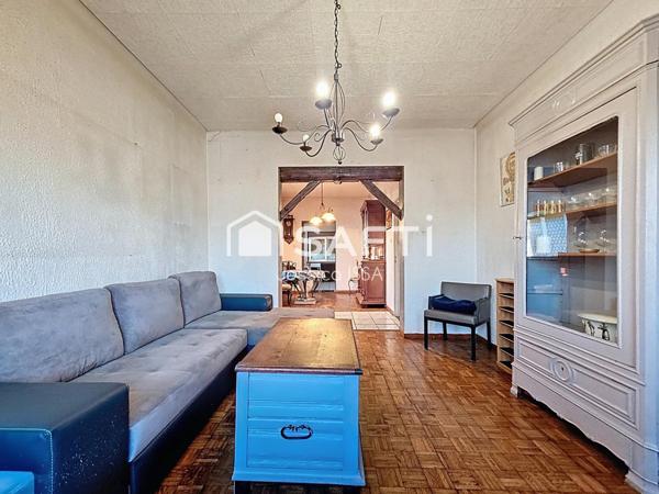 Maison 4 pièces avec jardin et sous-sol complet