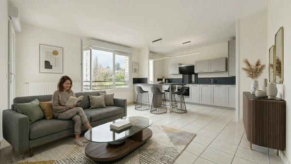 ✨ À vendre Dpt Rhône (69) – Résidence de standing avec piscine : T3 entièrement rénové  parking – env. 62 m²