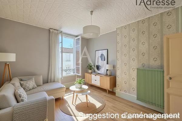 Suresnes Carnot - Appartement 3 pièces 42m² avec beau potentiel