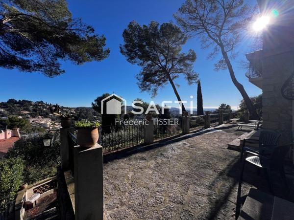 Mougins : Villa 5 Pièces vue panoramique Mer et village