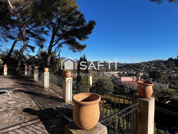 Mougins : Villa 5 Pièces vue panoramique Mer et village