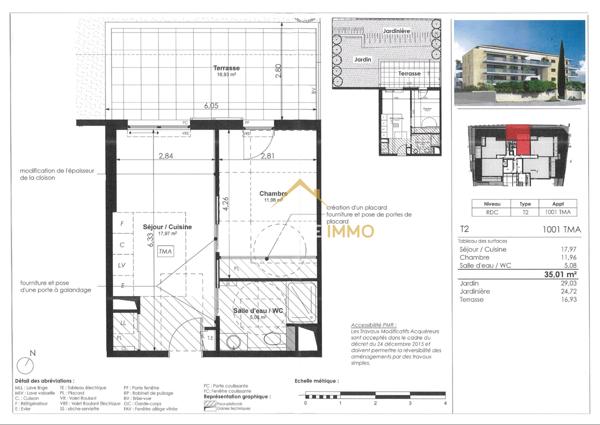 Aix-en-Provence (13100) Appartement T2 meublé de 2024 - Jardin & Garage