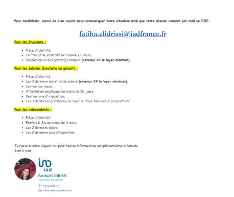 Location studio 11 m² Créteil