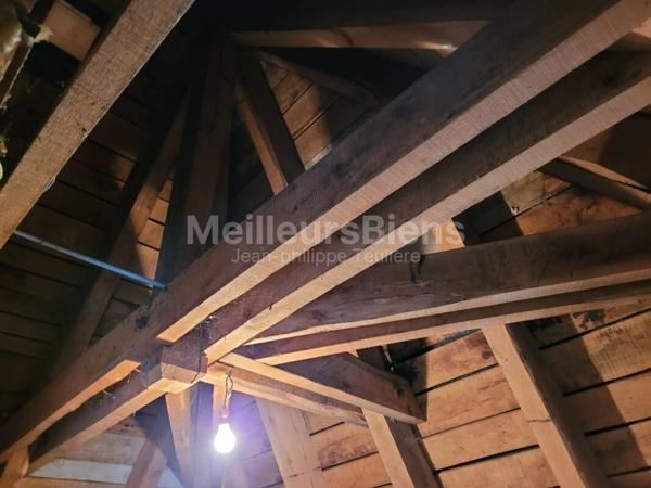 Maison en ardoises avec grand terrain