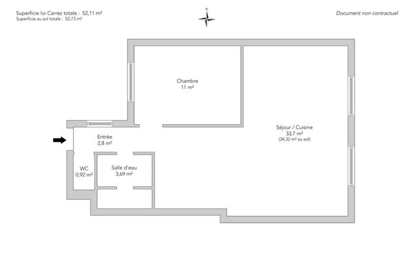 Appartement Paris 10e - PORTE SAINT MARTIN