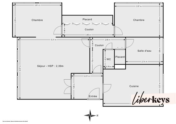 Appartement F3 75m² à Clichy sous Bois proche métro L.16 (2027)