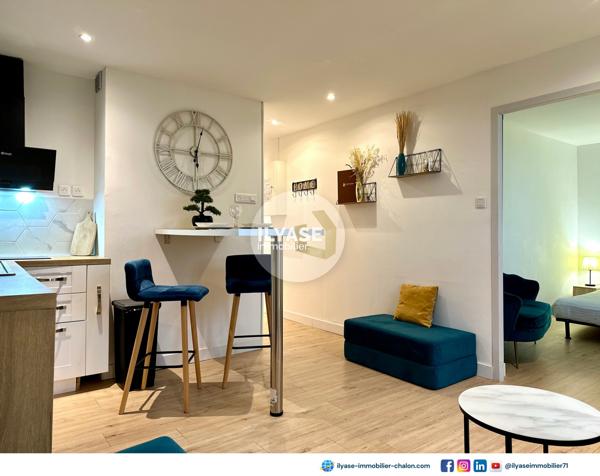 Chalon-sur-Saône (71100) Appartement T2 | 31 m² | Tout équipé