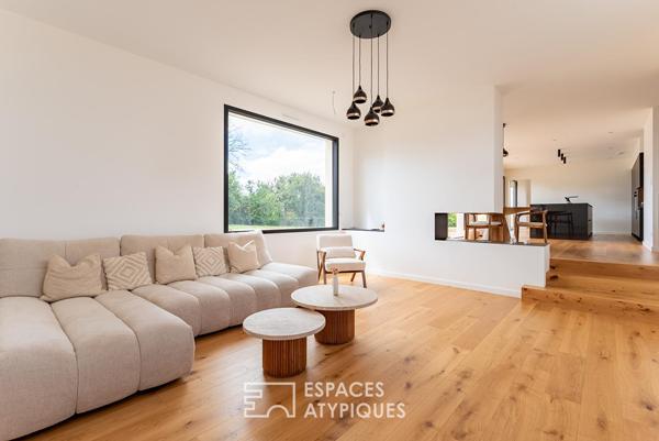 Elégante contemporaine avec vue sur la campagne