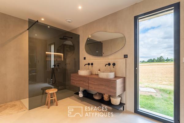 Elégante contemporaine avec vue sur la campagne