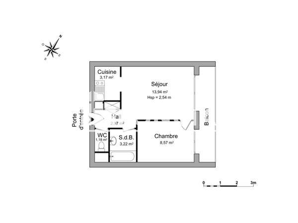 Location Appartement 2 pièces 33.05 m² - 392 AVENUE DE LIMOGES Niort 79000