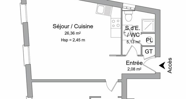 Location Appartement 2 pièces 47.09 m² - Houilles 78800
