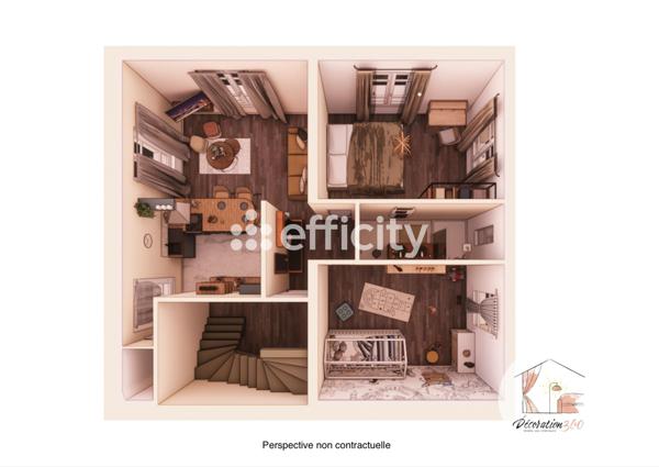 Appartement 3 pièces - 48 m²