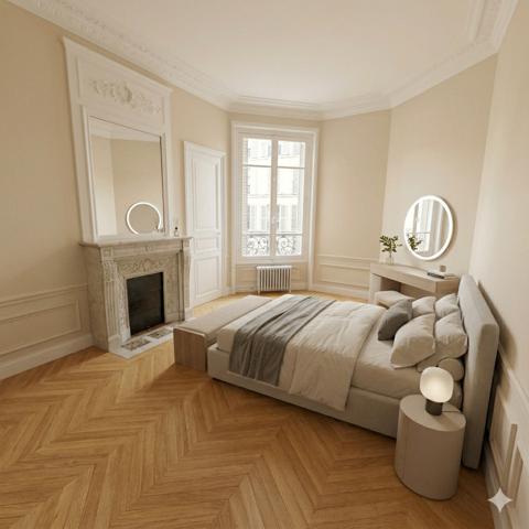 F5 traversant Rare Parquet Moulures Cheminées!