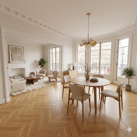 F5 traversant Rare Parquet Moulures Cheminées!