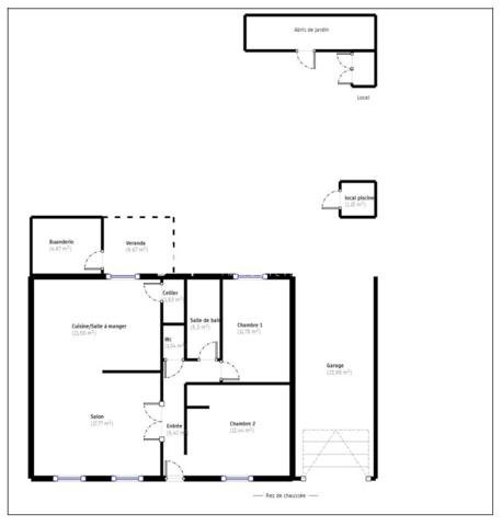 Maison
                                                                                                                                                                                                                                                                                                                        5 pièce(s)                                                                                                                                                                                                          4 chambre(s)                                                                                                                                                                                                          107  m²
