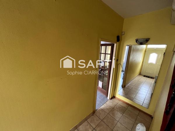 MAISON JUMELÉE 130M2 A RENOVER AVEC TERRASSE ; JARDIN ET CABANON + 4 EMPLACEMENTS VOITURES EST L'OCCASION RÊVÉE DE CRÉER VOTRE CHEZ VOUS .