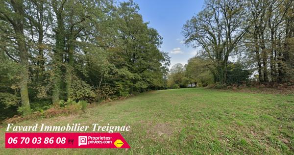 Terrain sur les hauteurs de Treignac 3806 m²