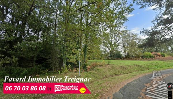 Terrain sur les hauteurs de Treignac 3806 m²