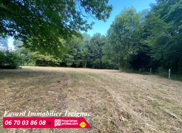Terrain sur les hauteurs de Treignac 3806 m²