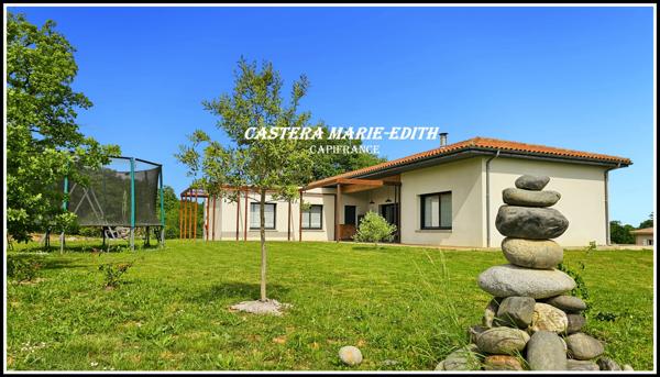 Maison PLAIN-PIED 190 M² - TERRAIN 3466M² - 6 pièces BELLOC SAINT CLAMENS (32) 4 CH + garage