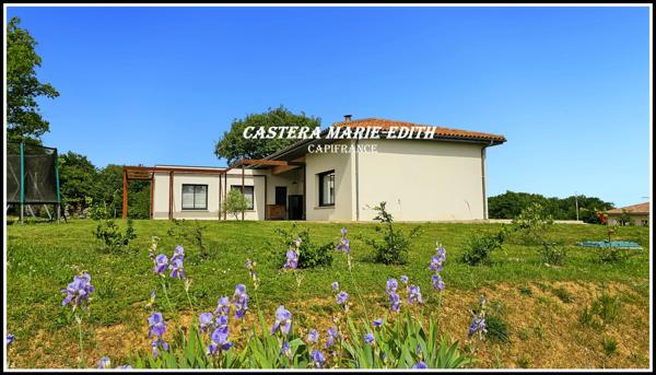 Maison PLAIN-PIED 190 M² - TERRAIN 3466M² - 6 pièces BELLOC SAINT CLAMENS (32) 4 CH + garage