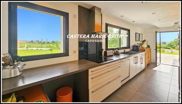 Maison PLAIN-PIED 190 M² - TERRAIN 3466M² - 6 pièces BELLOC SAINT CLAMENS (32) 4 CH + garage