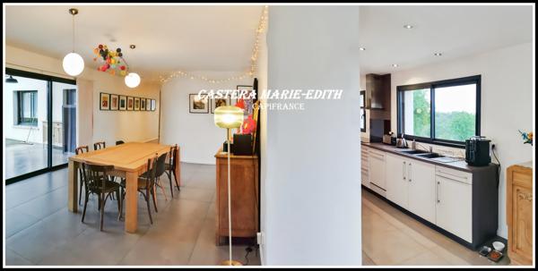 Maison PLAIN-PIED 190 M² - TERRAIN 3466M² - 6 pièces BELLOC SAINT CLAMENS (32) 4 CH + garage