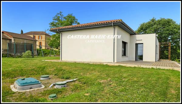 Maison PLAIN-PIED 190 M² - TERRAIN 3466M² - 6 pièces BELLOC SAINT CLAMENS (32) 4 CH + garage