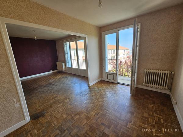 Poitiers SUD, secteur pré mignon, appartement T3, 72 m² avec cave.