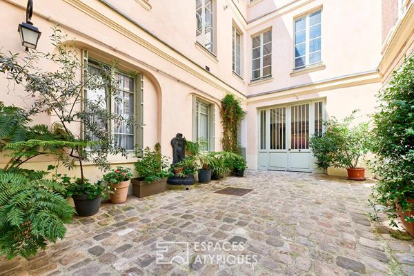 Duplex en dernier étage avec vue sur la Place des Vosges