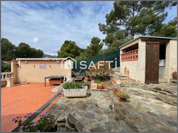 A quelques minutes de l'Espagne, charmante maison dans quartier résidentiel au pied de la colline de Cerbère.