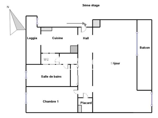Location Appartement meublé 2 pièces 59.53 m² - LE TIVOLI Aix En Provence 13090