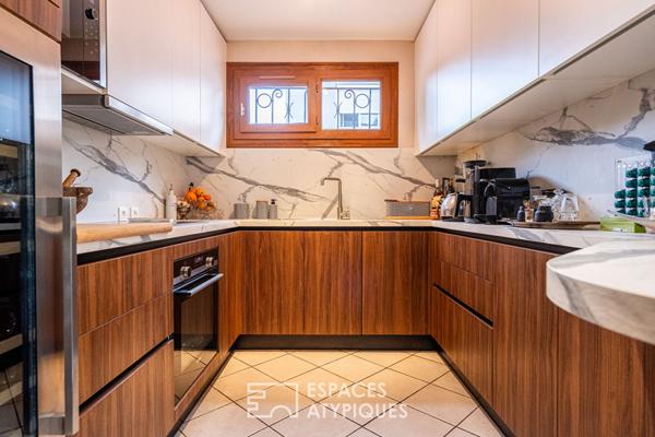 Maison avec piscine dans une rue calme du village torreillan