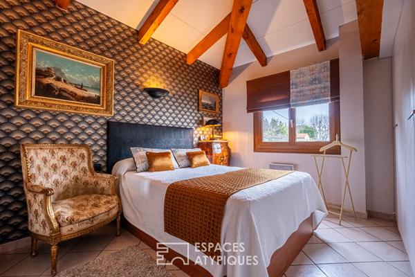 Maison avec piscine dans une rue calme du village torreillan