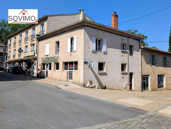 BATIMENT MITOYEN À USAGE PROFESSIONNEL, À RAFRAÎCHIR AVEC COUR ET SOUS-SOL
