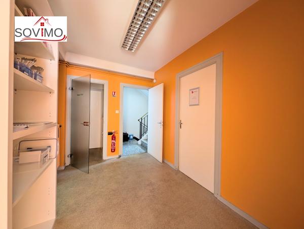 BATIMENT MITOYEN À USAGE PROFESSIONNEL, À RAFRAÎCHIR AVEC COUR ET SOUS-SOL
