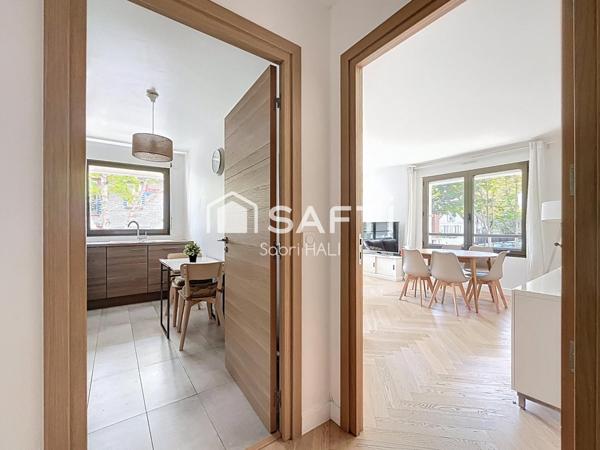 Grand 3 pièces de 72m² - Centre-Ville, rue piétonne, parking et cave.