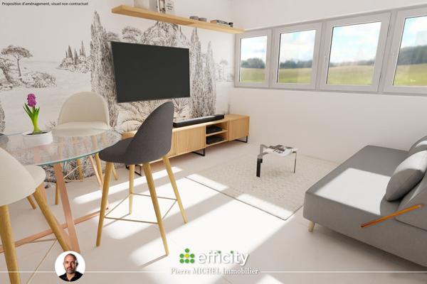 Appartement 1 pièce - 35 m² Exclusivité efficity
