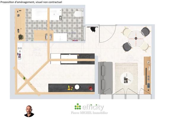 Appartement 1 pièce - 35 m² Exclusivité efficity