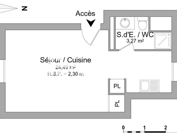 Location Studio 27.76 m² - 4 PLACE ST DIDIER Avignon 84000