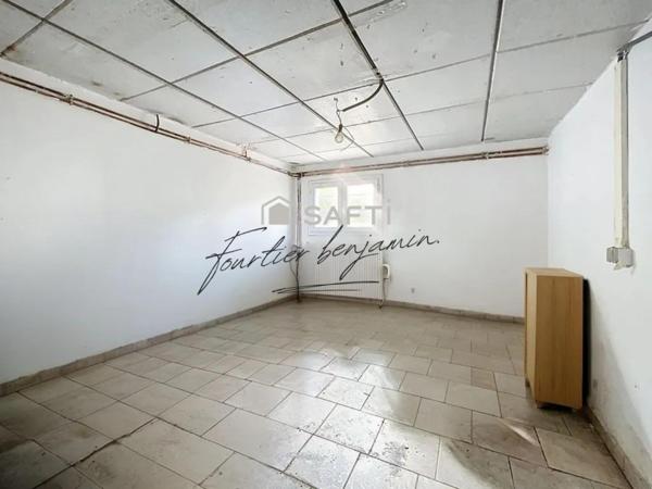 Maison de 120 m², 6 pièces, sous-sol et grand terrain