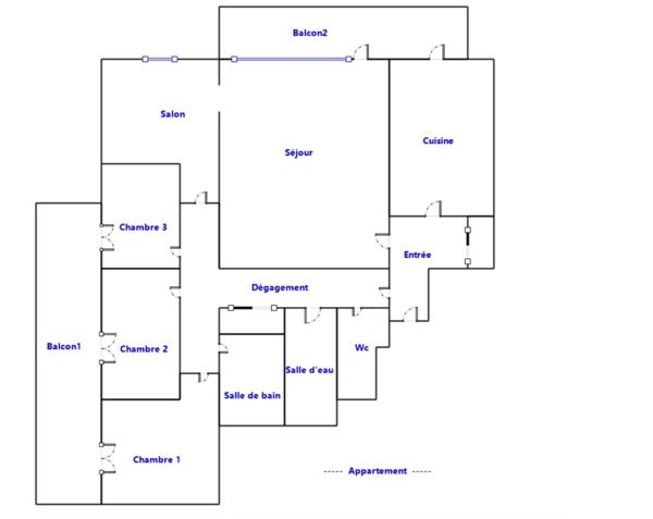 T5 dernier étage, ascenseur, balcon, cave, parking
