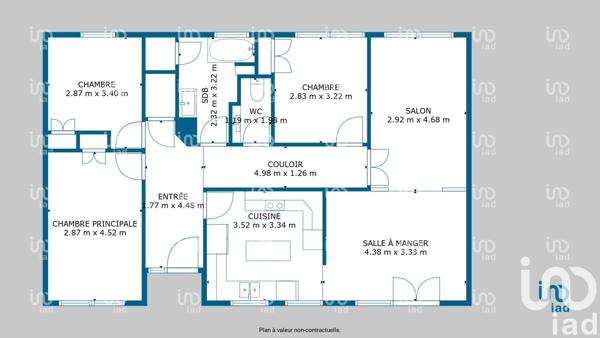 Maison traditionnelle 7 pièces de 126 m² à Morangis (91420)