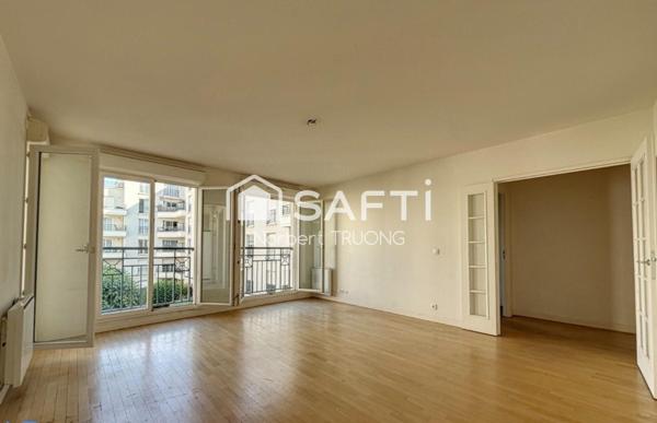 73M2 - SEJOUR - CUISINE - 2 CHAMBRES - SDB - LOGGIA - BALCON - CAVE - PARKING