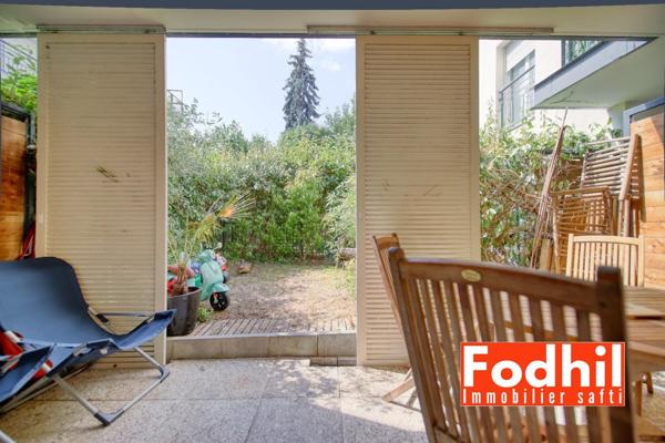 Appartement 3 pièces 62 m² avec terasse et jardin, parking et cave.