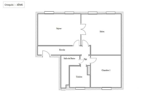 Appartement à vendre 3 pièces 60 m² Paris 7