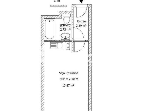 Location Studio 18.9 m² - 304 AVENUE JEAN-JAURES Ronchin 59790