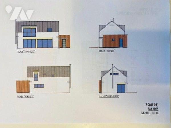 A VENDRE à LOUANNEC, un terrain à bâtir de 872 m² sur lequel existe un permis de construire, pu...