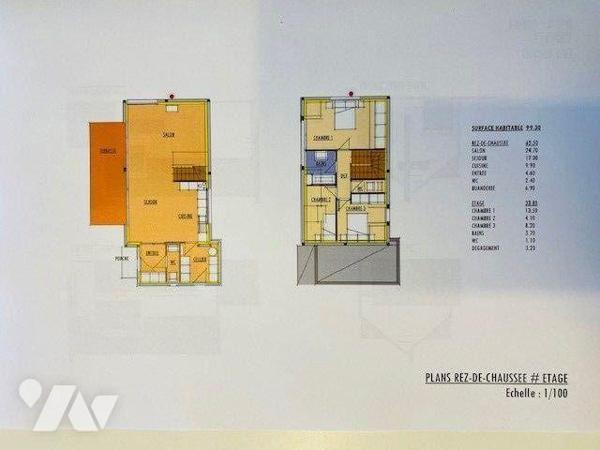 A VENDRE à LOUANNEC, un terrain à bâtir de 872 m² sur lequel existe un permis de construire, pu...